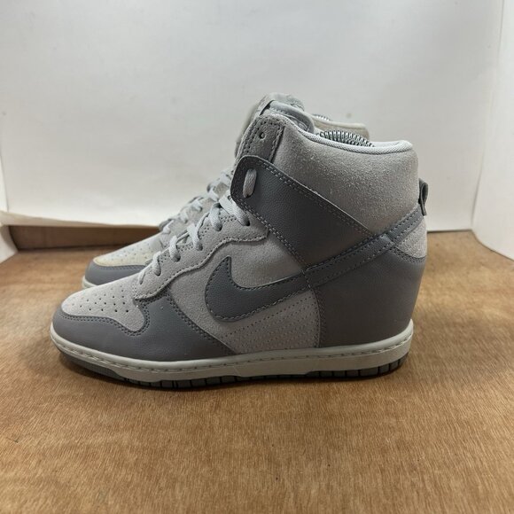 Nike Dunk Sky Hi Canyon Grey Hidden Wedge Sneakers 528899-005 Women's Size 8 - Picture 4 of 9